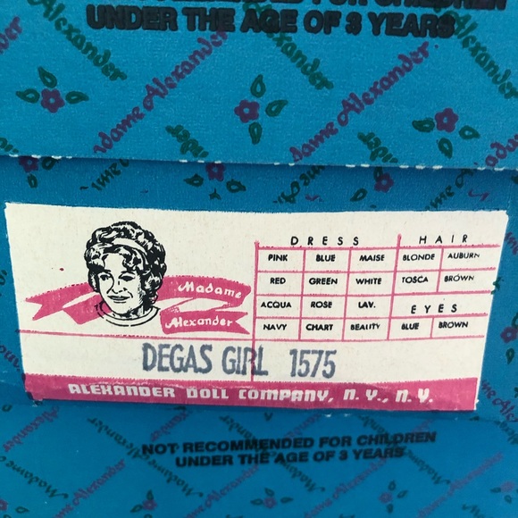 Madame Alexander degas girl 1575 - Picture 4 of 4